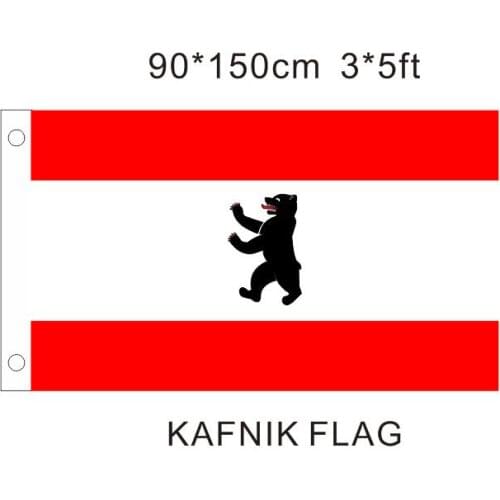 KAFNIK,Berlin German Germany Flag 3x5FT banner150X90CM 100D Polyester custom flag, Free Shipping