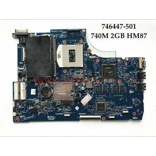 High Quality 746447-001 for HP ENVY 15-J 15T-J Series Laptop Motherboard 746447-501 rPGA947 740M/2GB HM87 100% Fully Tested