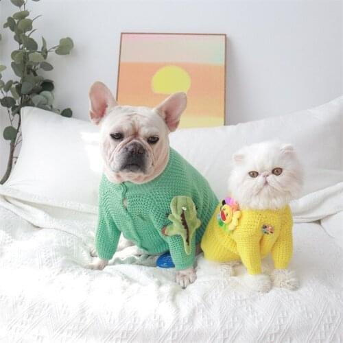 Winter Dog Sweater Buttons Pet Dog Clothes Coat For Small Medium Dogs Jacket Puppy Chihuahua Warm Cotton French Bulldog Costume