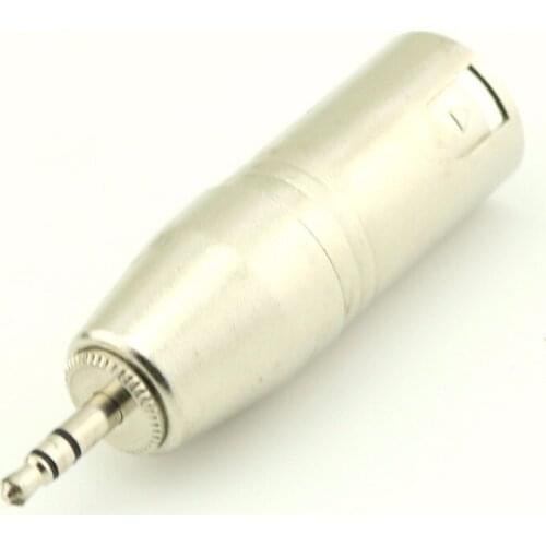 1pcs Stereo 3.5mm Mini Male TRS to XLR 3 Pin Male Microphone MIC Audio Adapter Connector