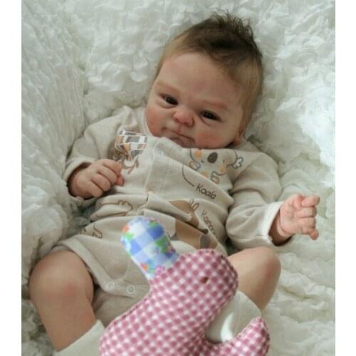 17 Inches COOMALU doll Kit Reborn Baby mould Lifelike Vinyl Unpainted Unfinished Toys newborn doll kits