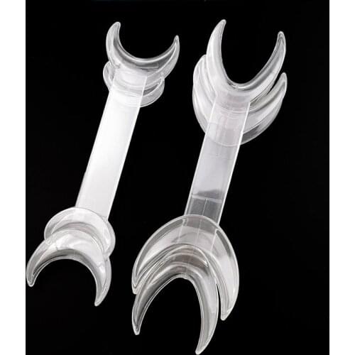 4Pcs Dental Transparent Double-headed T-Shape Intraoral Cheek Lip Retractor Opener Teeth Whitening for Dental Clinic