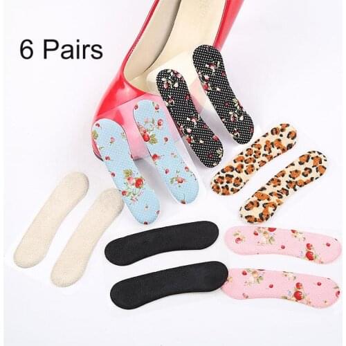 6Pairs Hot Sale Silicone Anti-slip Heel Back Liner for Protect Feet from Blisters and Foot Pain Gel Shoe Insole Cushion Pads
