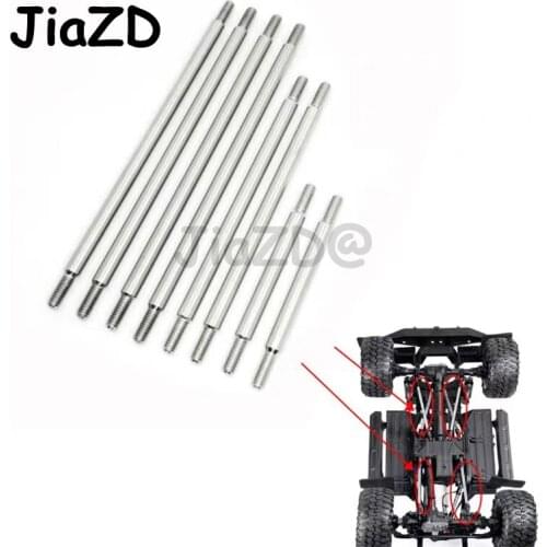 8PCS Titanium Alloy TRX4 Chassis Pull Rod Anti-rust Rod without Ball Joint for RC Car TRX-4 324 Wheelbase Defender Tactical Unit