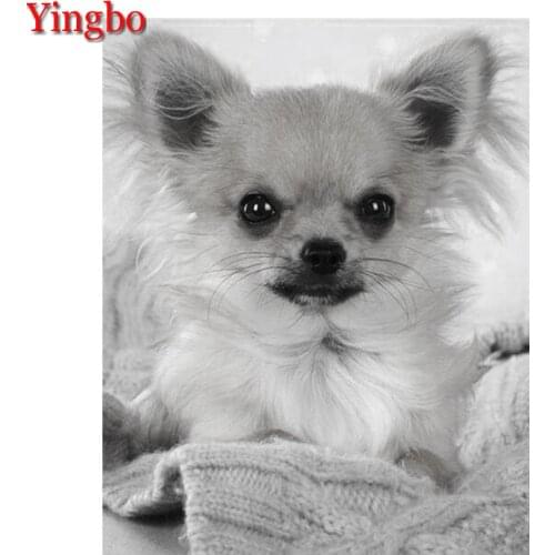 Diy 5D Diamond Painting Cross Stitch Chihuahua Cute Dog Sale Picture Full Drill Square Diamond Embroidery Mosaic Home Decoration