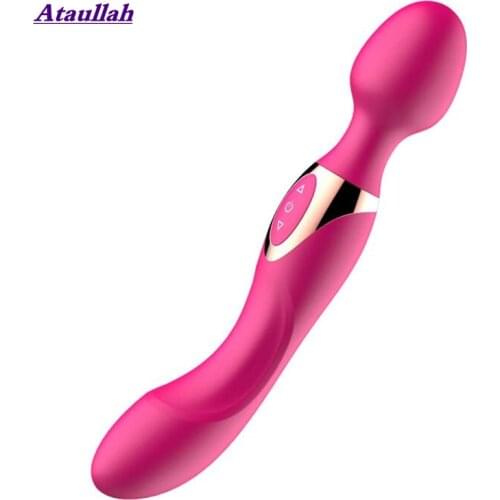 Ataullah G Spot Dildo Vibrator Rabbit Vibrators Sex Toys for Women Dual Vibration AV Stick Silicone Penis Masturbators ST039