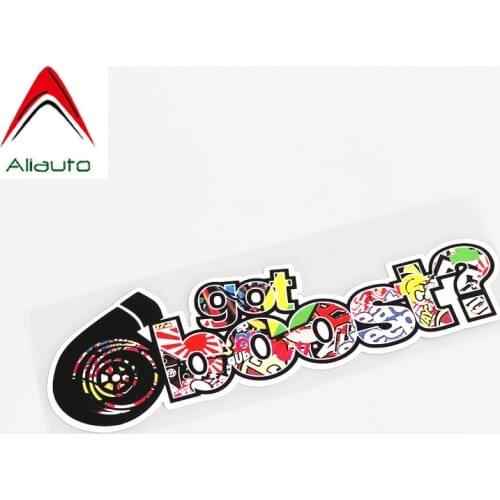 Aliauto Personality Car Sticker Got Boost?Turbo Auto Styling Waterproof PVC Decal for Motorcycle JDM Audi A3 Hyundai,17cm*5cm