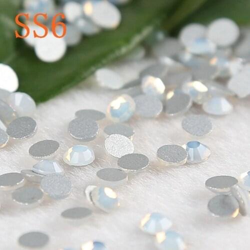 Whiteopal ss6 1440pcs strass Non Hotfix For Phone / Shoes / Bag DIY Decorations wedding dress rhinestones