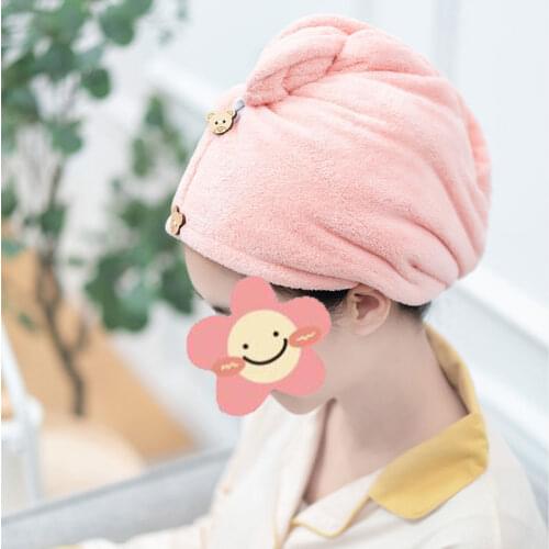 Microfiber Hair Fast Drying Dryer Towel Bath Wrap Hat Quick Cap Turban Dry Quick Drying Lady Household Bath Tool