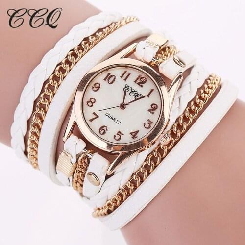 CCQ Womens Gold Deluxe Eye Gemstone Watch Analog Quartz Women Rhinestone Watch Bracelet Watch Gift Relojes Hombre Vintage 533