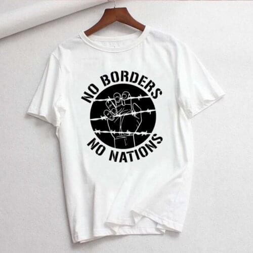 ANTIFA Antifascist Anarchy Anarchist T Shirts Summer Casual Womens T-shirt Short Sleeve Female Tops Tees