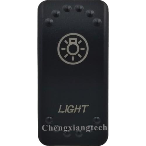Laser Etched - LIGHT- Led Backlit Rocker Switch Cap for Car Boat Truck Rv Switch Auto DIY Replacing, Cover Only