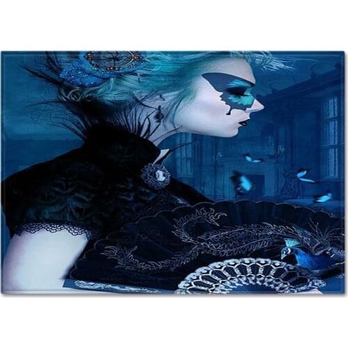 Creativity Butterfly Pattern 3D Printing Big Carpets For Living Room Bedroom Area Rugs Mats Kitchen Floor Nordic Non-slip Carpet