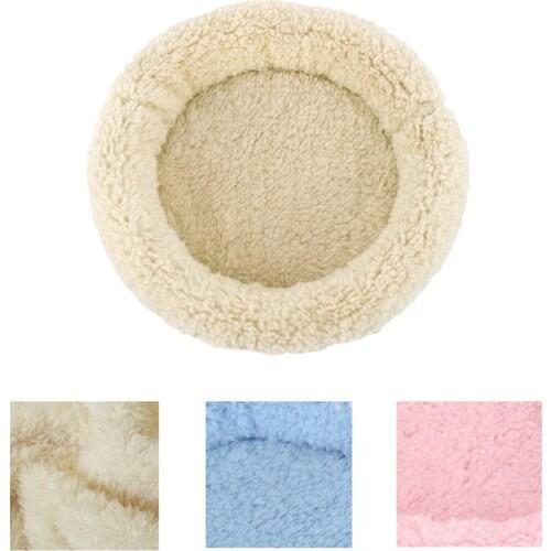 Dog Pet Bed Kennel Round Cat Winter Warm Dog House Sleeping Bag Long Plush Super Soft Pet Bed Puppy Cushion Mat Cat Supplies