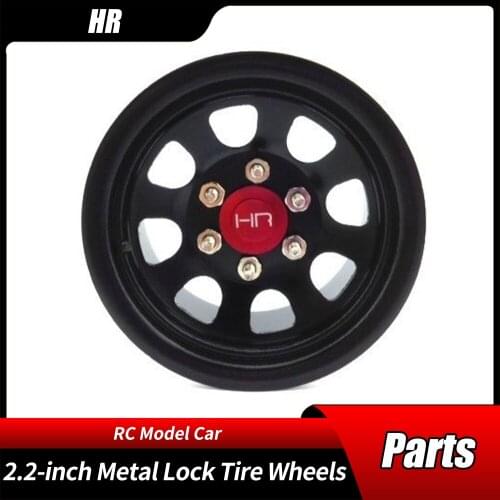 HR RC Remote Control Model Car 2.2-inch Metal Lock Tire Wheels 4 Pcs