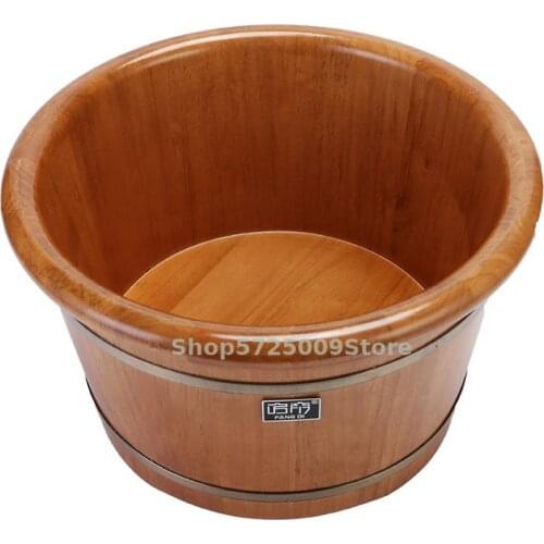 Oak Foot Soaking Bucket Wooden Bucket Household Foot Soaking Basin Solid Wood Foot Soaking Bucket Wooden Foot Washing Basin Ther