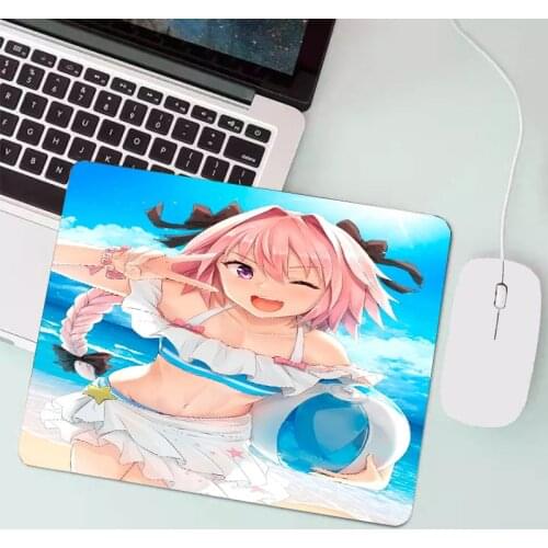The new lock side small mouse pad keyboard gamer sexy cute animation picture gamer comfortable mouse pad animation to map custom