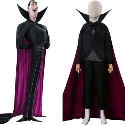 Kids Children Cosplay Dracula Trench Uniform Cosplay Costume Outfits Halloween Carnival Suit