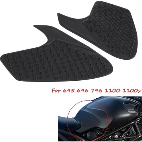 Motorcycle Anti-Heated Gas Tank Side Grip Traction Knee Protector Sticker Anti Slip Pad For Ducat Monster 695 696 796 1100