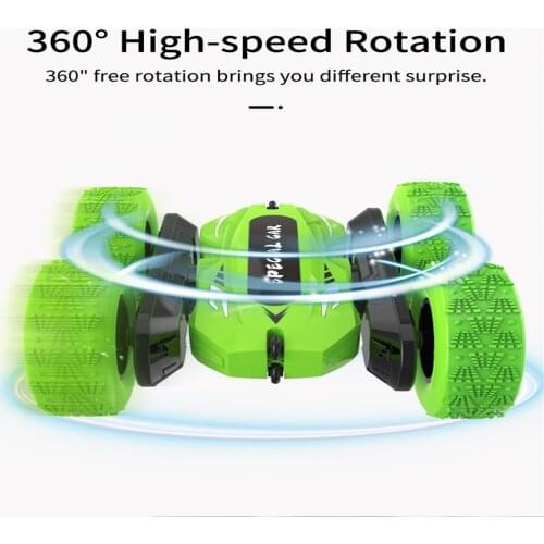Rc Car For Jjrc Q95 Remote Control Stunt Car Double-sided Dump Truck With Light 2.4g Funny Birthday Gift For Kids Boys