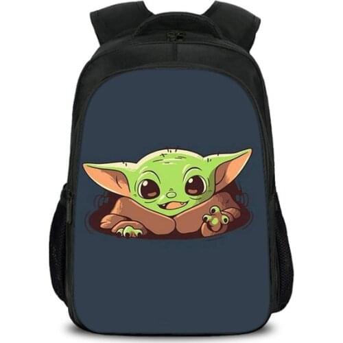 Disney Star Wars Baby Yoda School Bags For Boys Girls Mandalorian School Bagpack Children Boys Preppy Bookbag Kids Mochila