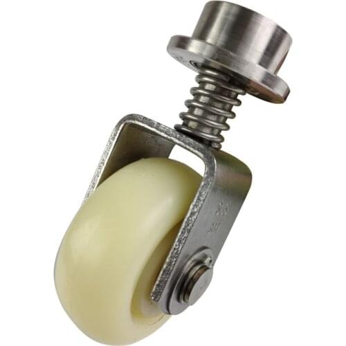 Folding door 3 "universal wheel, with spring buffer type nylon universal wheel,304 stainless steel support nylon bearing pulley