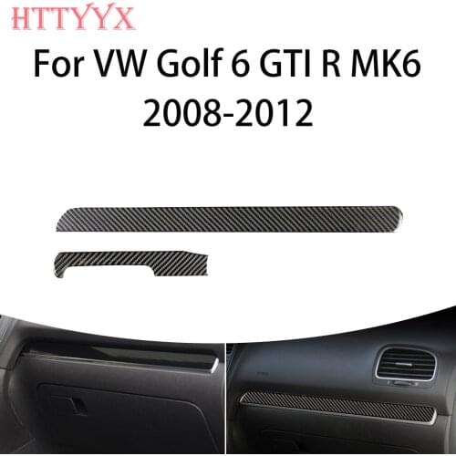 Carbon fiber car interior, instrument trim trim, suitable FOR VW Golf 6 GTI R MK6 2008-2012 car sticker