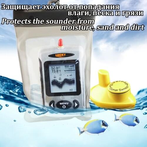 Waterproof bag for Lucky sonic depth finders