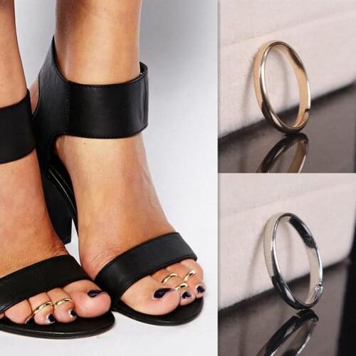 1 Piece!!! New Smooth Foot Ring Standard Inner Diameter 1.4cm Color Gold/ Silver Color for men/women
