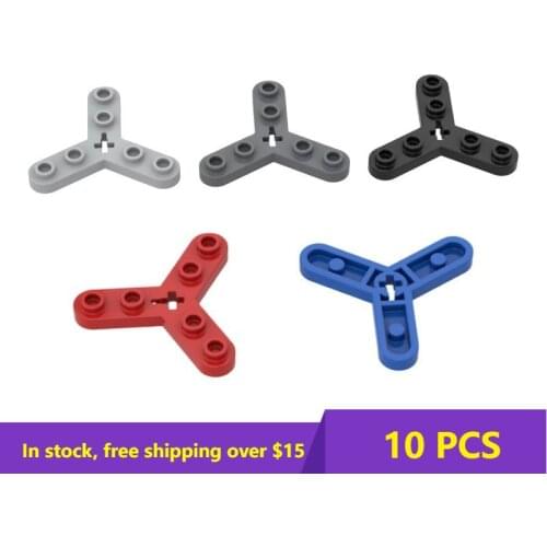 10PCS Bricks 32125 Three Leaf Perforated Board Creative Building Block Model Kids DIY High-Tech Brick Parts Best Toys Gifts