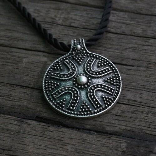 Lanseis 10pcs norse Slavic Lunula Womans Necklace viking jewelry for women MORAVIA, Lunitsa, Slaves Ethnic pendant