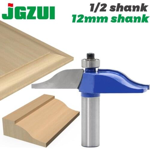 12 Shank1/2" shank Round Over Rail & Stile with Cove Panel Raiser 1Bit Router Bit Set Tenon Cutter for Woodworking Tools
