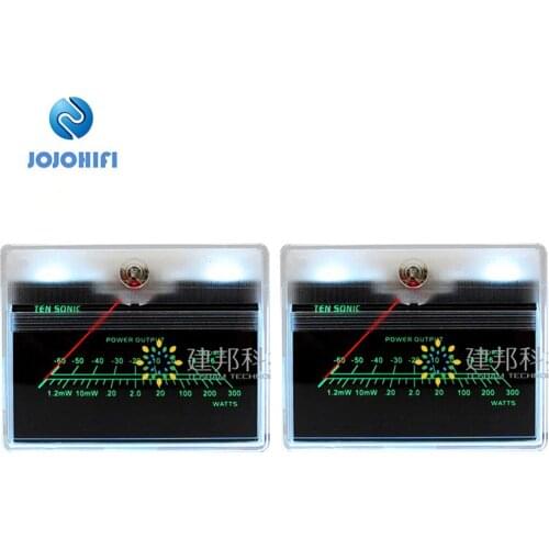 2pcs TN-90 Inverted High Precision VU Meter DB Power Discharge Flat Table Pre-Stage Sound Card SPressure VU Meter with Backlight