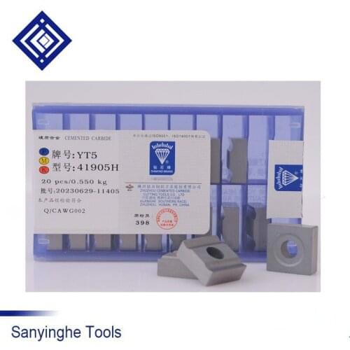 41905H YG6 / YG8 / YW1 / YW2 / YT14 / YT15 free shipping cnc carbide clamping insets milling inserts CNC blade (10 pcs/lots)