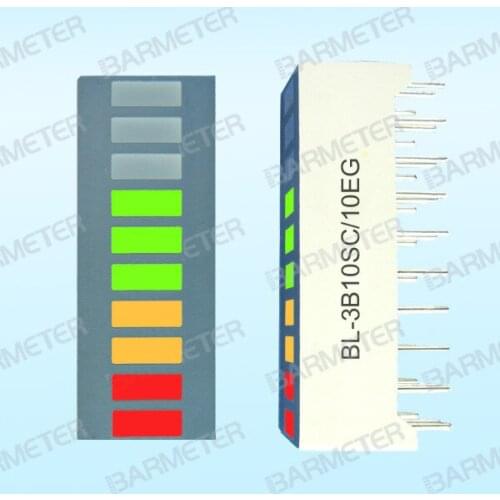 BL-3B10SC/10EG manufacturers direct 10 segment tricolor LED light column display device led bargraph