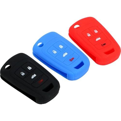 Flip Key Case for Car Silicone Key Protect Bag Key Shell Cover Auto Accessories Remote For Buick Chevrolet AVEO CRUZE