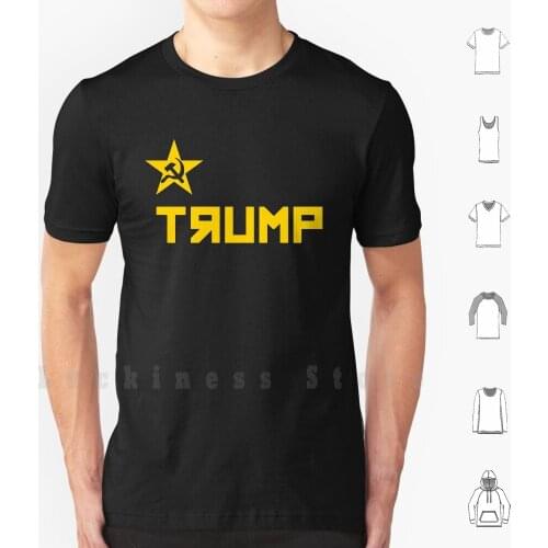 Trump Russian Flag T Shirt 6xl Cotton Cool Tee Soviet Impeach Impeach 45 Impeach Trump Trump Russian Flag Cpac Troll Prank