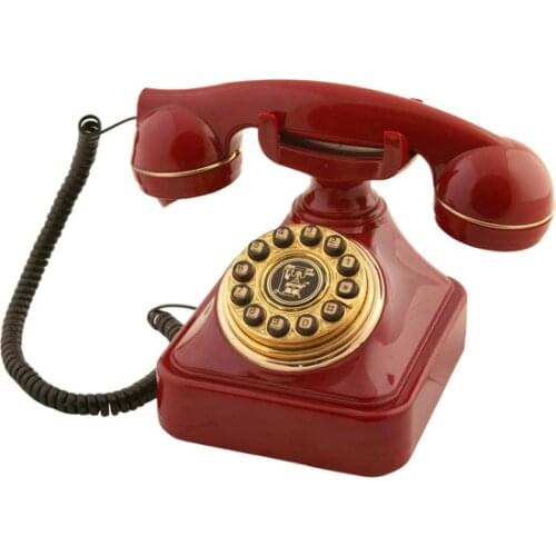 Anna Bell Burgundy Tumbled Dial classic Phone antique classic telephone старый классический телефон