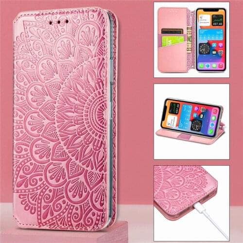 Leather Wallet Case For iPhone 12 Pro Max 12 Mini 11 Pro Max SE 2020 6 6S 7 8 Plus X XS Max XR Case Cover