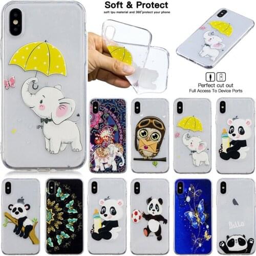 TPU Soft Back Patterned Case For Samsung Galaxy A8 A5 2018 S8 S9 Plus Note 8 Transparent Printing Drawing Silicone Cases Cover