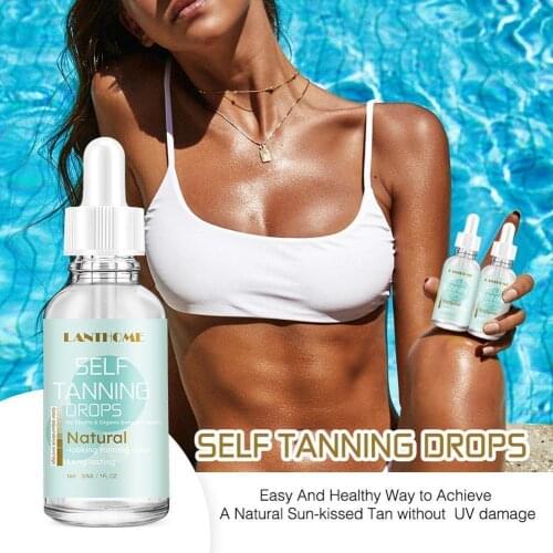 Natural Tanning Oil Sun Body Face Self tanner Solarium Makeup Tan Cream For Body Bronzer Foundation Fake Sunblock Salon C3M0