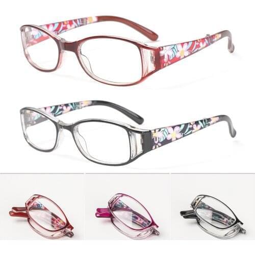 1PC New Fashion Folding Printed Reading Glasses Foldable Presbyopia Glasses Men Women Vintage Computer Eyeglasses Vision Care