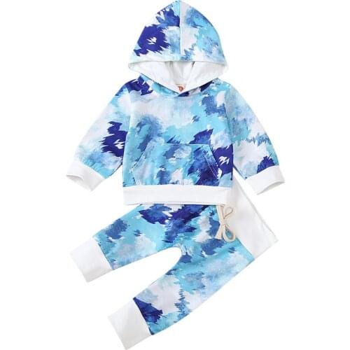 Baby Boys Clothes 2020 Spring Autumn Patchwork Long Sleeved T-shirt + Pants Outfit Kids Boys Sport Tracksuits Clothing Suits