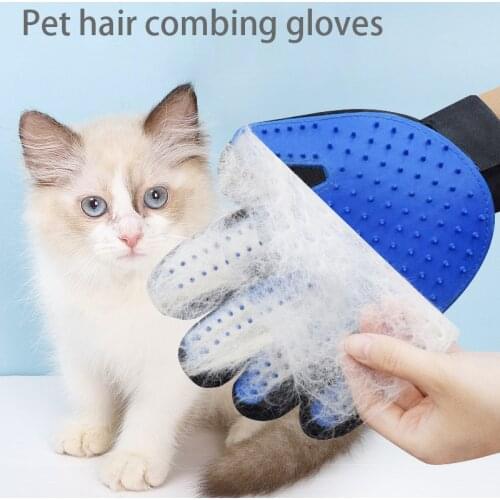 Cat Grooming Glove for Cats Wool Glove Pet Hair Deshedding Brush Comb Glove for Pet Dog Cleaning Massage Glove Pet Products