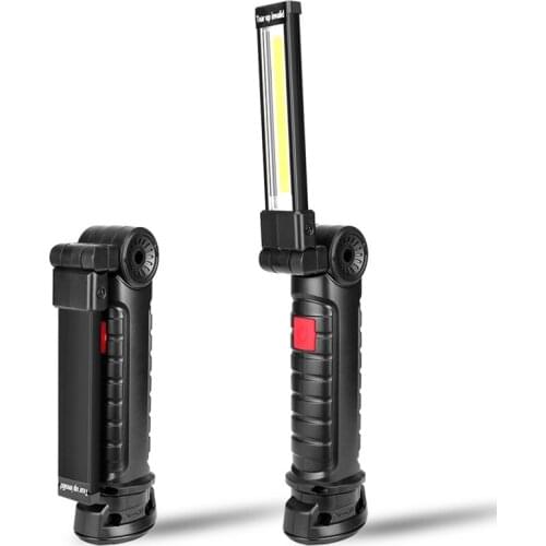 5 Modes Portable LED Flashlight Magnetic Torch LED Work Light COB Inspection Lamp For Outdoor Camping Working Car