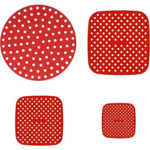 Air Fryers Liner Heat Resistant Non-stick Easy to Clean Silicone Reusable Safe Airfryer Mats for Home Silicone Accessories Pad