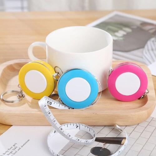Retractable Tape Ruler 150cm/60 Inch Portable Tape Measure Mini Keychain Soft Ruler Camping Supplies Sewing Measuring