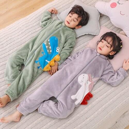 Winter Baby Sleeping Bag Autumn Thick Flannel Sleepsack Coral Fleece Split Leg Infant Nest Spring Saco Bebe Baby Clothes BK50SD