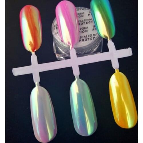0.5g Unicorn Chrome Aurora Pigment Mermaid Unicorn Chrome Nail Rainbow Dust Nail Art DIY