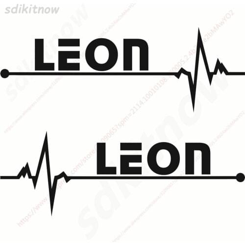 1pc New 7x20cm Heart Car Sports Decal Sticker Styling Windows Door Decoration For seat leon 5f mk3 mk2 mk3 st fr accessories